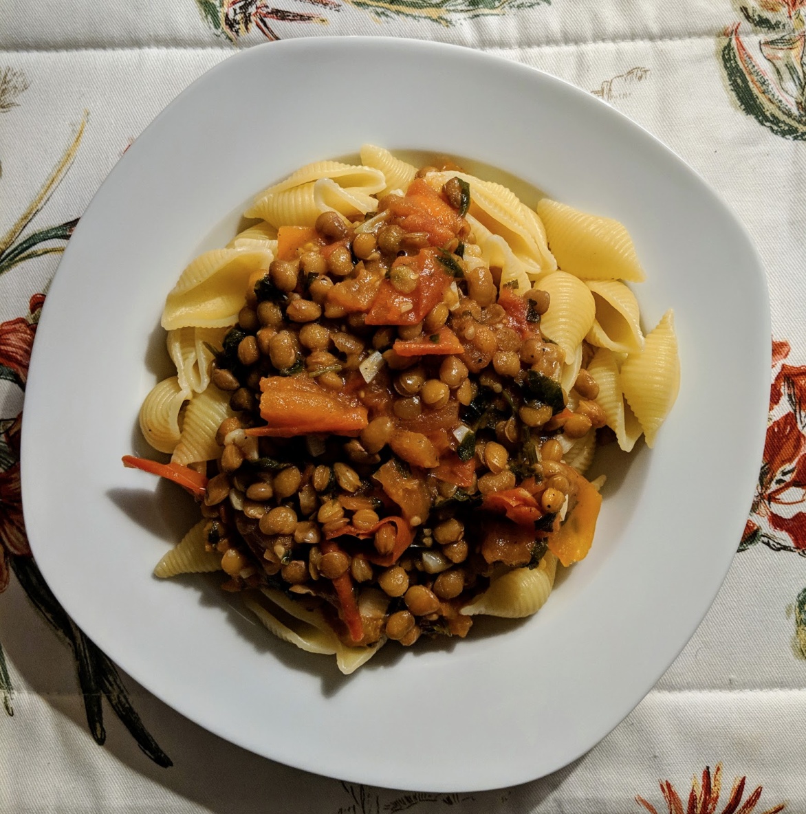 pasta-with-lentils